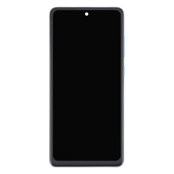 For Samsung Galaxy A72 4G SM-A725 6.43 inch OLED LCD Screen Digitizer Full Assembly with Frame (Blue)