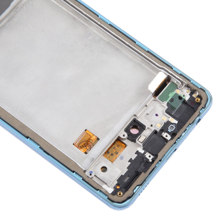 For Samsung Galaxy A72 4G SM-A725 6.43 inch OLED LCD Screen Digitizer Full Assembly with Frame (Blue)