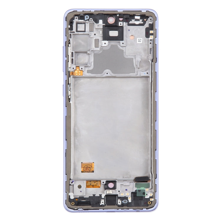 For Samsung Galaxy A72 4G SM-A725 6.43 inch OLED LCD Screen Digitizer Full Assembly with Frame (Purple)