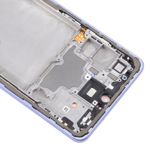 For Samsung Galaxy A72 4G SM-A725 6.43 inch OLED LCD Screen Digitizer Full Assembly with Frame (Purple)