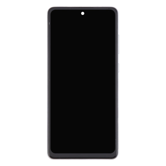 For Samsung Galaxy A72 4G SM-A725 6.43 inch OLED LCD Screen Digitizer Full Assembly with Frame (White)