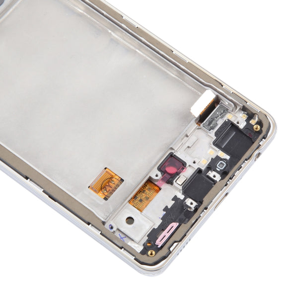 For Samsung Galaxy A72 4G SM-A725 6.43 inch OLED LCD Screen Digitizer Full Assembly with Frame (White)
