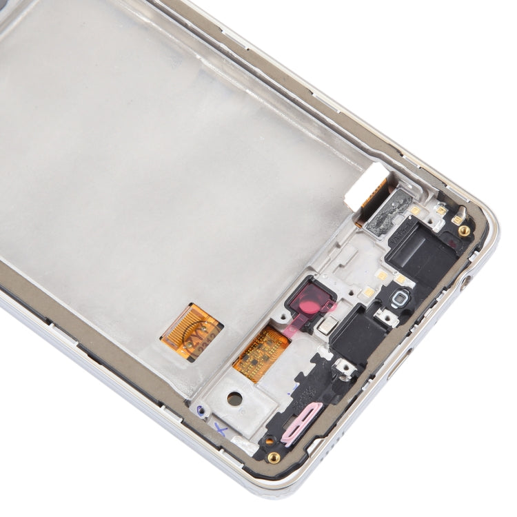 For Samsung Galaxy A72 4G SM-A725 6.43 inch OLED LCD Screen Digitizer Full Assembly with Frame (White)