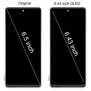 For Samsung Galaxy S20 FE SM-G780F 6.43 inch OLED LCD Screen Digitizer Full Assembly with Frame (Silver)