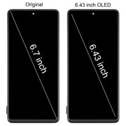 For Samsung Galaxy A71 4G SM-A715F 6.43 inch OLED LCD Screen Digitizer Full Assembly with Frame (Black)