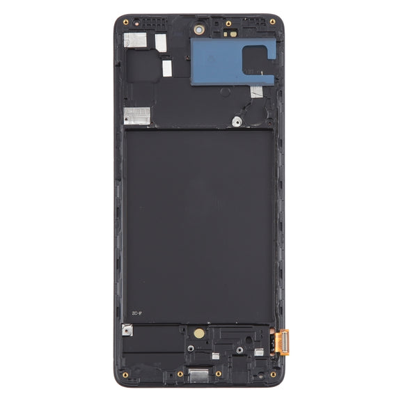 For Samsung Galaxy A71 4G SM-A715F 6.43 inch OLED LCD Screen Digitizer Full Assembly with Frame (Black)