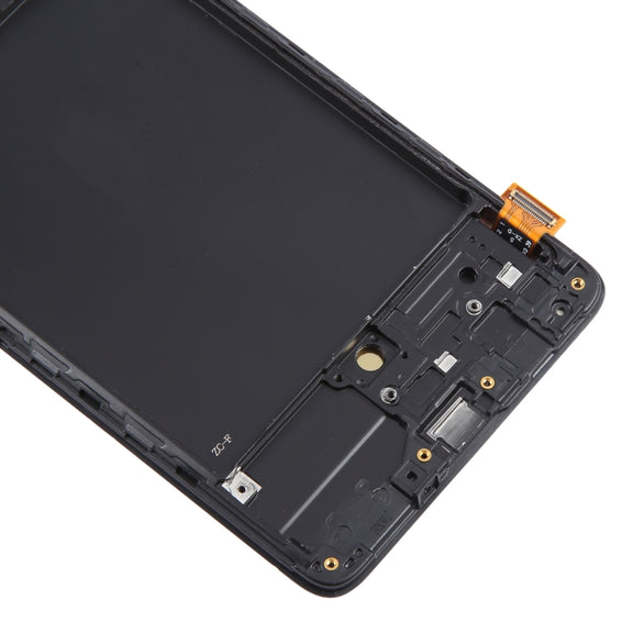 For Samsung Galaxy A71 4G SM-A715F 6.43 inch OLED LCD Screen Digitizer Full Assembly with Frame (Black)