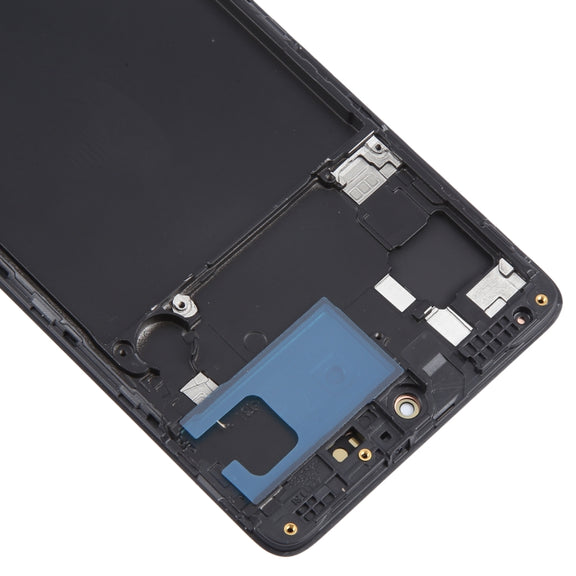For Samsung Galaxy A71 4G SM-A715F 6.43 inch OLED LCD Screen Digitizer Full Assembly with Frame (Black)