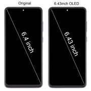 For Samsung Galaxy S21 FE 5G SM-G990B 6.43 inch EU Version OLED LCD Screen Digitizer Full Assembly with Frame (Black)