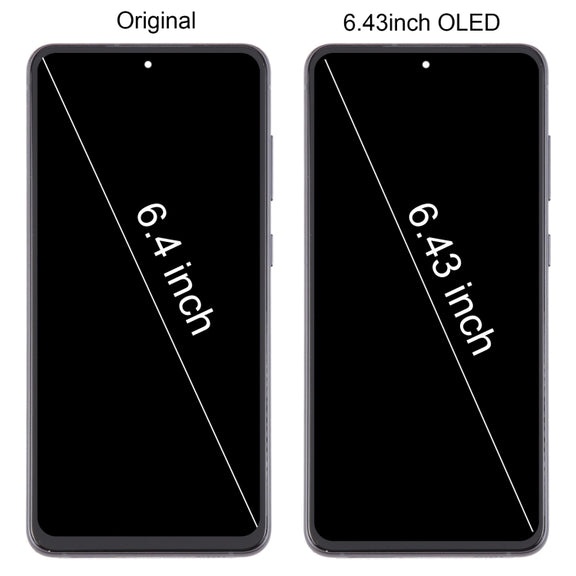 For Samsung Galaxy S21 FE 5G SM-G990B 6.43 inch EU Version OLED LCD Screen Digitizer Full Assembly with Frame (Black)