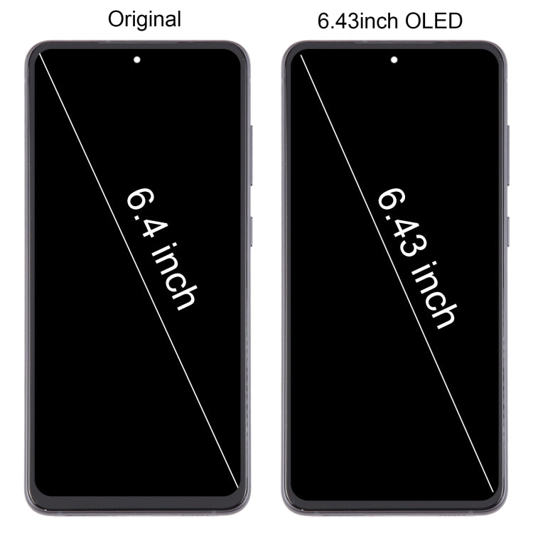 For Samsung Galaxy S21 FE 5G SM-G990B 6.43 inch EU Version OLED LCD Screen Digitizer Full Assembly with Frame (Black)
