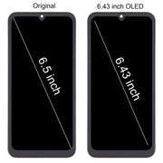 For Samsung Galaxy A25 SM-A256B 6.43 inch OLED LCD Screen Digitizer Full Assembly with Frame (Black)