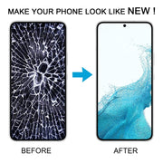 For Samsung Galaxy S22 5G SM-S901B US Version OLED LCD Screen Digitizer Full Assembly with Frame (Black)