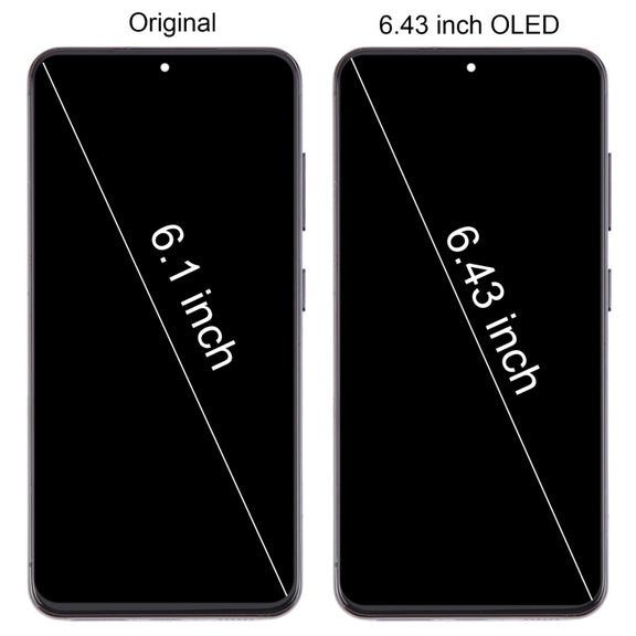 For Samsung Galaxy S23 SM-S911B 6.43 inch US Version OLED LCD Screen Digitizer Full Assembly with Frame (Black)