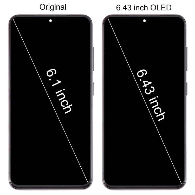 For Samsung Galaxy S23 SM-S911B 6.43 inch EU Version OLED LCD Screen Digitizer Full Assembly with Frame (Black)