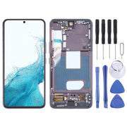 For Samsung Galaxy S22 5G SM-S901B EU Version OLED LCD Screen Digitizer Full Assembly with Frame (Black)