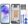 For Samsung Galaxy A35 SM-A356B 6.43 inch OLED LCD Screen Digitizer Full Assembly with Frame(Dark Blue) - free shipping - PMc TechLife - Order now!