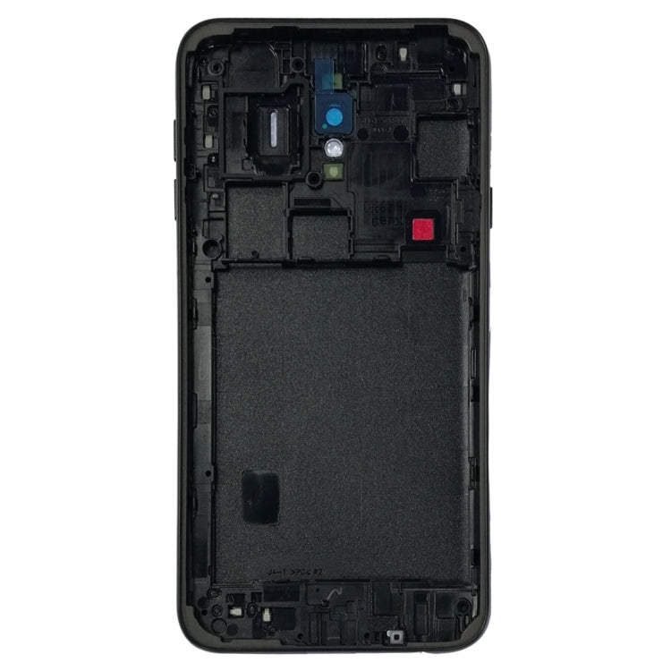 For Galaxy J4, J400F/DS, J400G/DS Back Cover + Middle Frame Bezel Plate (Black)