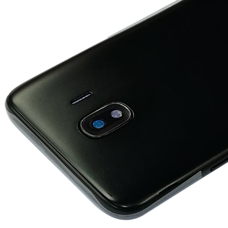 For Galaxy J4, J400F/DS, J400G/DS Back Cover + Middle Frame Bezel Plate (Black)