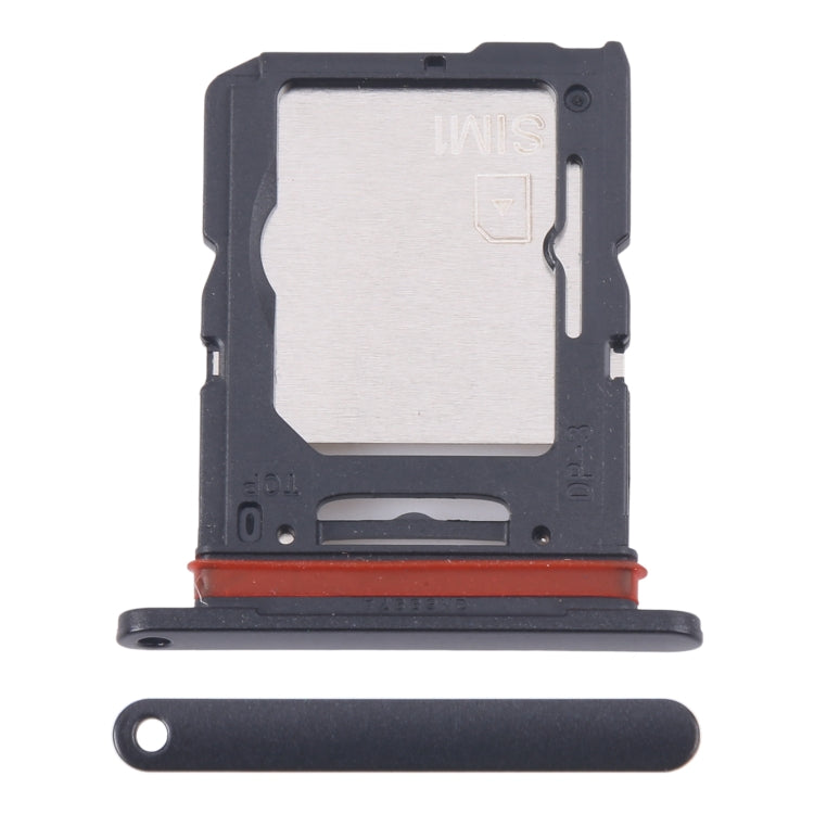 For Samsung Galaxy M55 SM-M556B Original SIM Card Tray + SIM Card Tray / Micro SD Card Tray (Black)