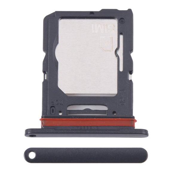 For Samsung Galaxy M55 SM-M556B Original SIM Card Tray + SIM Card Tray / Micro SD Card Tray (Black)