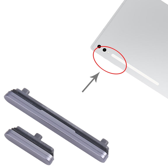 For Samsung Galaxy Tab S10 Ultra SM-X920/X926 Original Power Button and Volume Control Button (Grey)