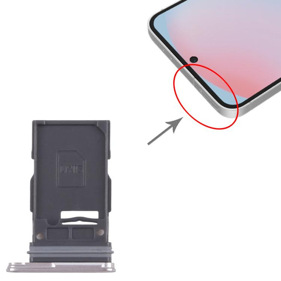 For Samsung Galaxy S24 FE SM-S721B Original SIM Card Tray (Silver)