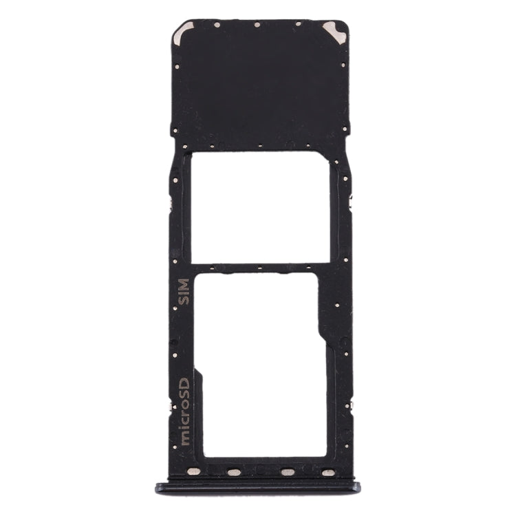For Galaxy A20 A30 A50 SIM Card Tray + Micro SD Card Tray (Black)