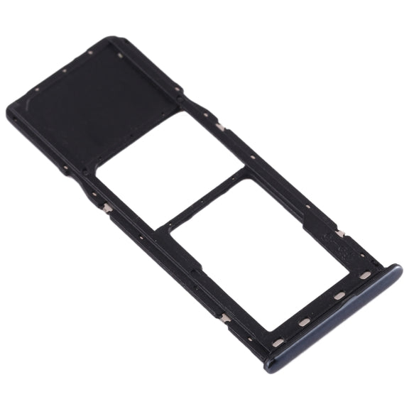 For Galaxy A20 A30 A50 SIM Card Tray + Micro SD Card Tray (Black)