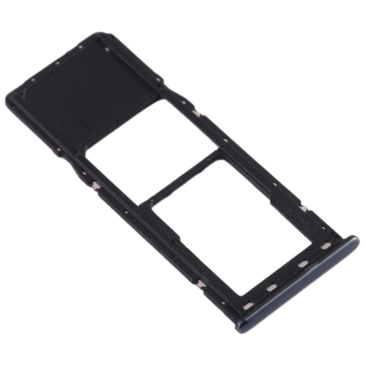 For Galaxy A20 A30 A50 SIM Card Tray + Micro SD Card Tray (Black)