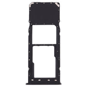 For Galaxy A10 SIM Card Tray + Micro SD Card Tray (Black)