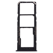 For Galaxy A10 SIM Card Tray + SIM Card Tray + Micro SD Card Tray (Black)