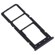 For Galaxy A10 SIM Card Tray + SIM Card Tray + Micro SD Card Tray (Black)