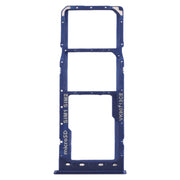 For Galaxy A10 SIM Card Tray + SIM Card Tray + Micro SD Card Tray (Blue)