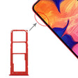 For Galaxy A10 SIM Card Tray + SIM Card Tray + Micro SD Card Tray (Red) - free shipping - PMc TechLife - Order now!