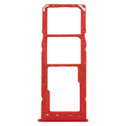 For Galaxy A10 SIM Card Tray + SIM Card Tray + Micro SD Card Tray (Red)