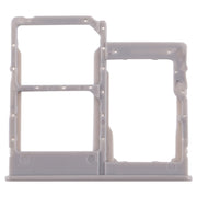 For Galaxy A40 SIM Card Tray + SIM Card Tray + Micro SD Card Tray (Grey)