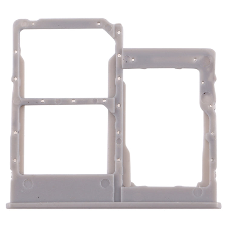 For Galaxy A40 SIM Card Tray + SIM Card Tray + Micro SD Card Tray (Grey)