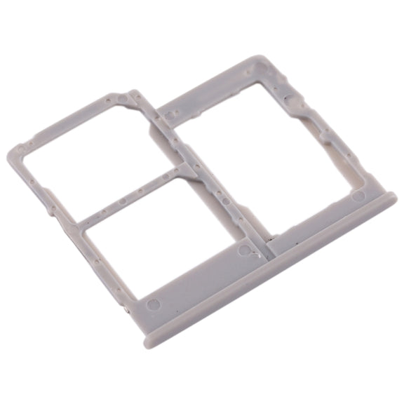 For Galaxy A40 SIM Card Tray + SIM Card Tray + Micro SD Card Tray (Grey)