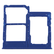 For Galaxy A40 SIM Card Tray + SIM Card Tray + Micro SD Card Tray (Blue)