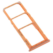 For Galaxy A20 A30 A50 SIM Card Tray + SIM Card Tray + Micro SD Card Tray (Orange)