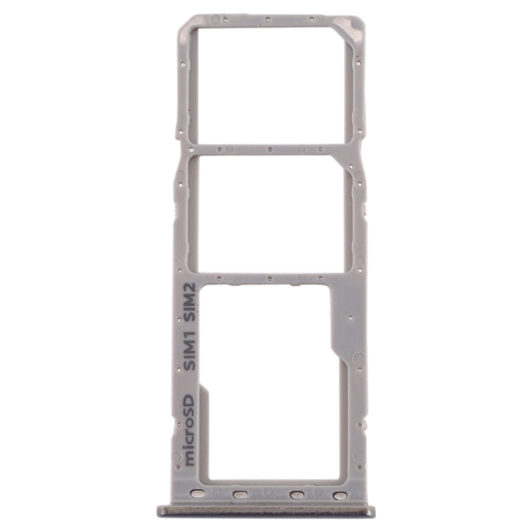 For Galaxy A20 A30 A50 SIM Card Tray + SIM Card Tray + Micro SD Card Tray (Grey)