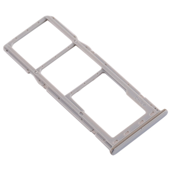 For Galaxy A20 A30 A50 SIM Card Tray + SIM Card Tray + Micro SD Card Tray (Grey)
