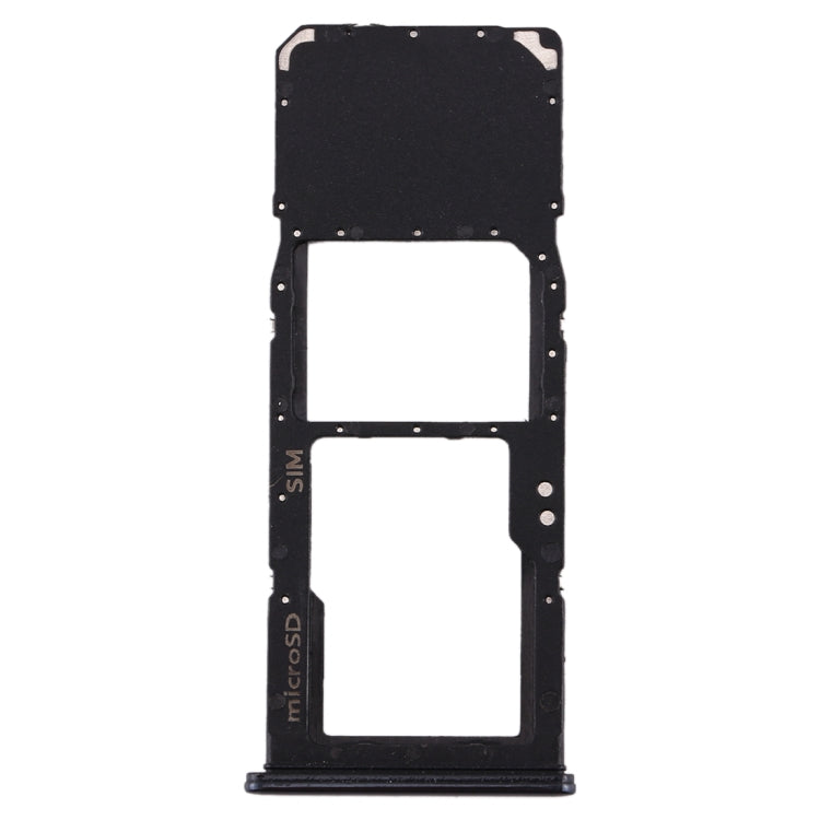 For Galaxy A70 SIM Card Tray + Micro SD Card Tray (Black)