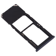 For Galaxy A70 SIM Card Tray + Micro SD Card Tray (Black)