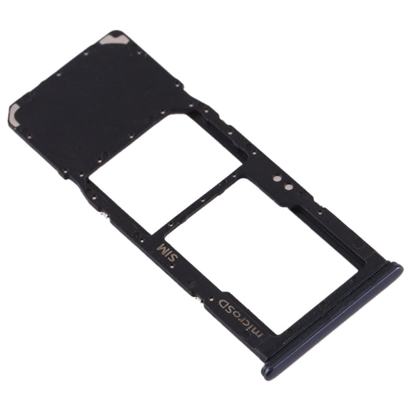 For Galaxy A70 SIM Card Tray + Micro SD Card Tray (Black)