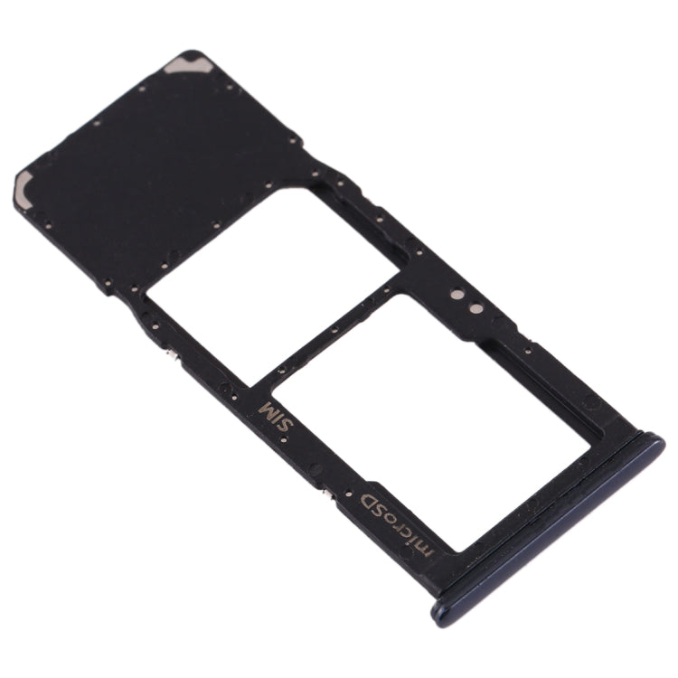 For Galaxy A70 SIM Card Tray + Micro SD Card Tray (Black)