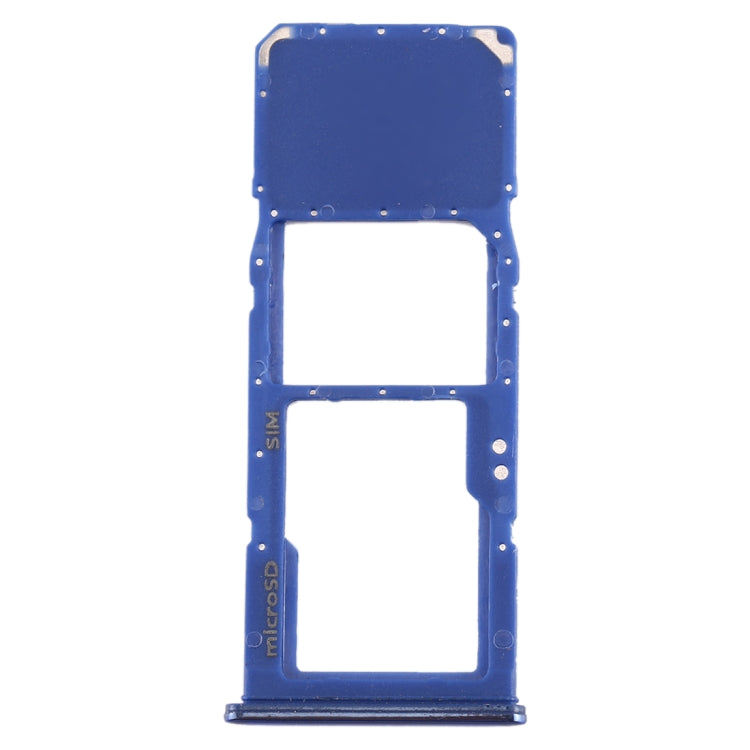 For Galaxy A70 SIM Card Tray + Micro SD Card Tray (Blue)