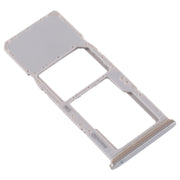 For Galaxy A70 SIM Card Tray + Micro SD Card Tray (Silver)