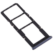 For Galaxy A70 SIM Card Tray + SIM Card Tray + Micro SD Card Tray (Black)
